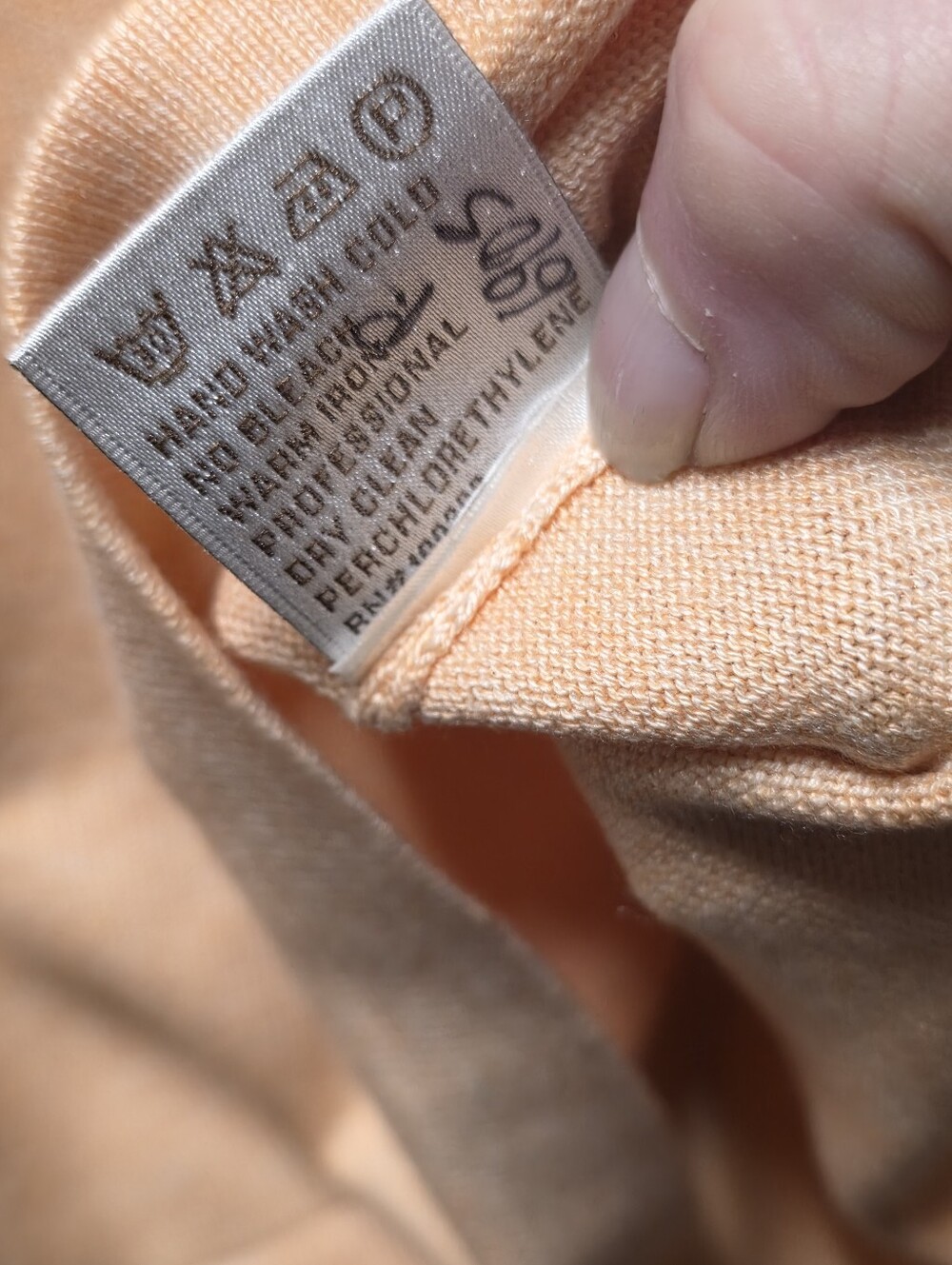 Peter Millar Peach Silk Cashmere V-Neck Sweater Vest Size M - Picture 6 of 7
